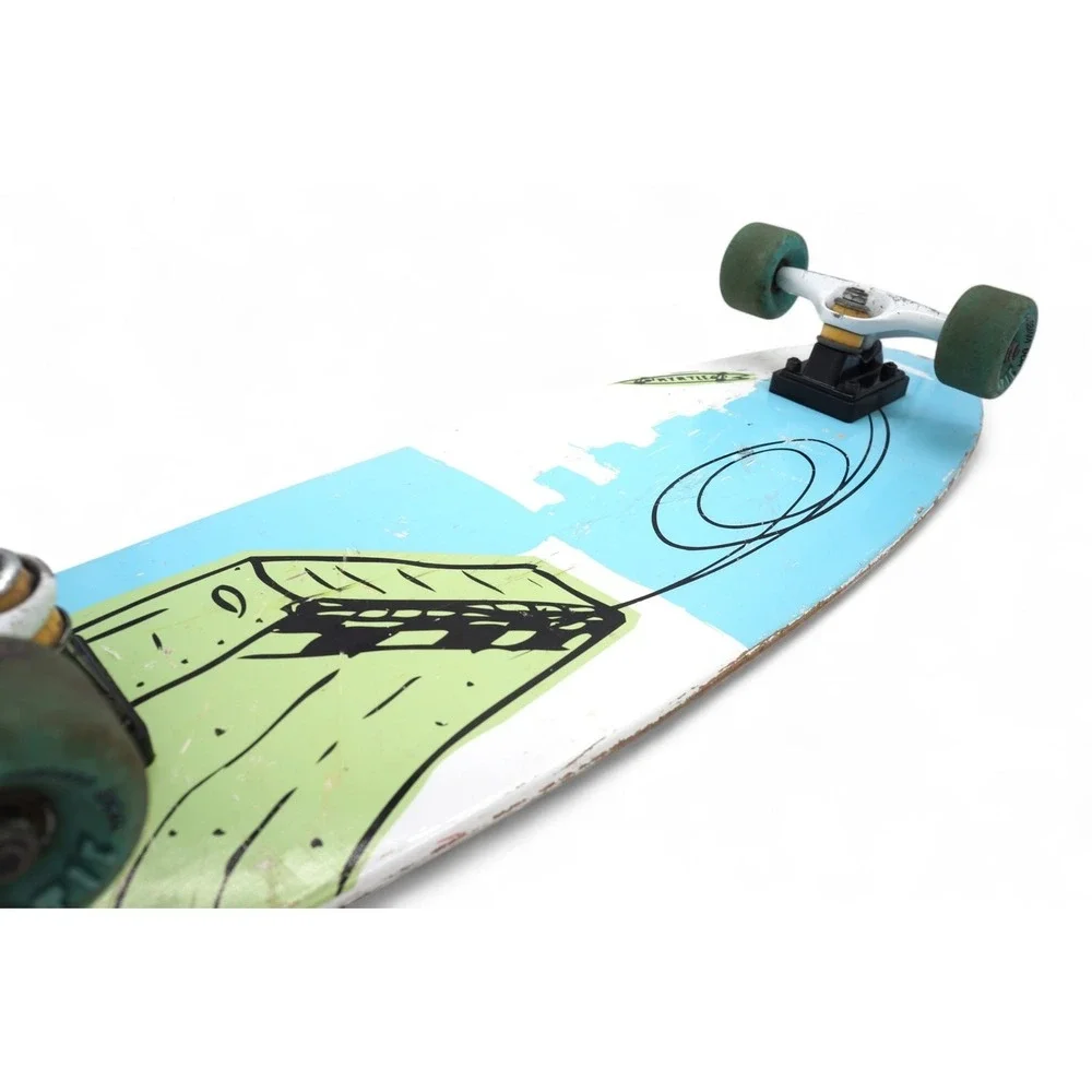 Vtg Myrtle Stuff‎ Russ Pope Skateboard Rare 58mm Complete Rare Longboard Artist